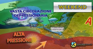 Meteo - Nuova irruzione di maltempo nel Weekend, con rinnovati rovesci, temporali e calo termico: i dettagli