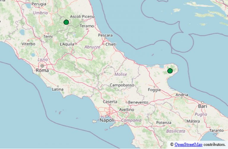 Terremoto oggi 11 settembre 2025: le scosse registrate in Italia