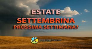 Estate settembrina per la prossima settimana