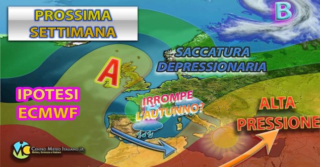 Meteo - Forte perturbazione in vista con tracollo termico: Estate al capolinea, la tendenza