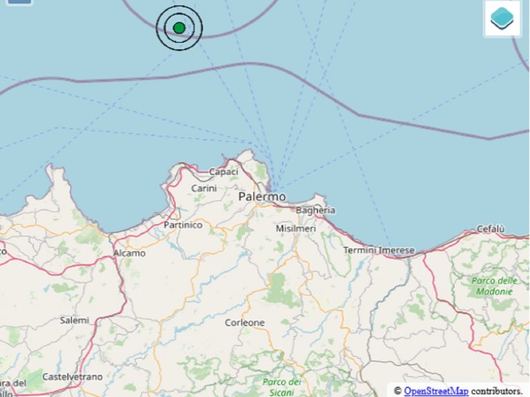Terremoto oggi nel Tirreno Meridionale, sabato 20 settembre 2025: scossa M 3.3 al largo di Palermo. I dati ufficiali Ingv