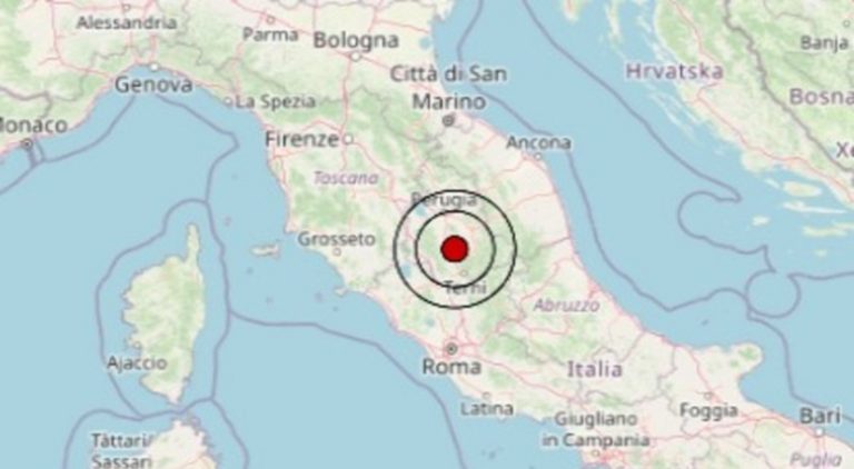 Terremoto oggi in Umbria, sabato 20 settembre 2025: scossa M 3.8 in provincia di Perugia. I dati ufficiali Ingv