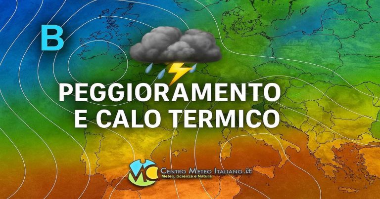 Meteo – Maltempo in arrivo la prossima settimana: attese piogge, temporali e crollo delle temperature
