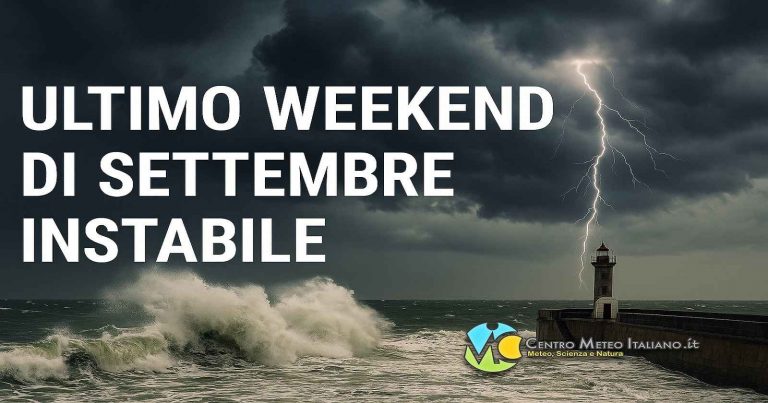 Meteo Italia – prosegue la fase instabile con piogge e temporali sparsi fino al prossimo weekend