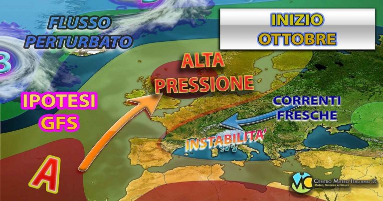 Meteo – Ottobre esordisce con un’incursione fredda fuori stagione, tracollo termico e ritorno del maltempo: i dettagli