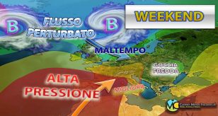 Meteo - Ripresa temporanea dell'Anticiclone nella prima parte del Weekend, con nuovo maltempo a seguire: i dettagli