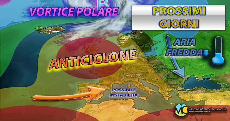 Meteo – Infiltrazioni umide sul Mediterraneo nella seconda parte di settimana, possibili piogge su questi settori