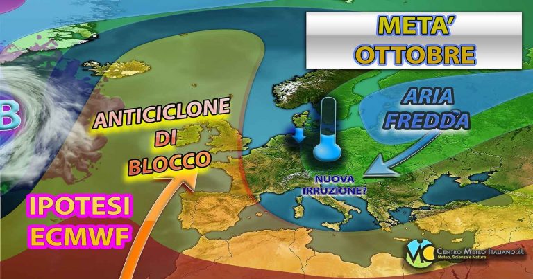 Meteo – Prossima settimana con possibile blocco anticiclonico e aria fredda da est potrebbe raggiungere l’Italia