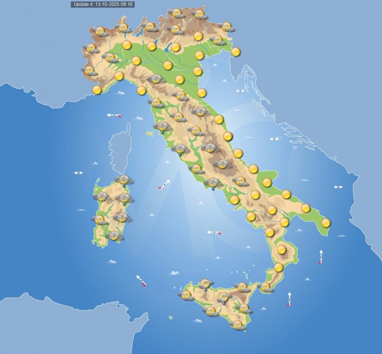 Meteo domani 14 ottobre: ancora tempo stabile in Italia salvo qualche pioggia in arrivo su queste regioni