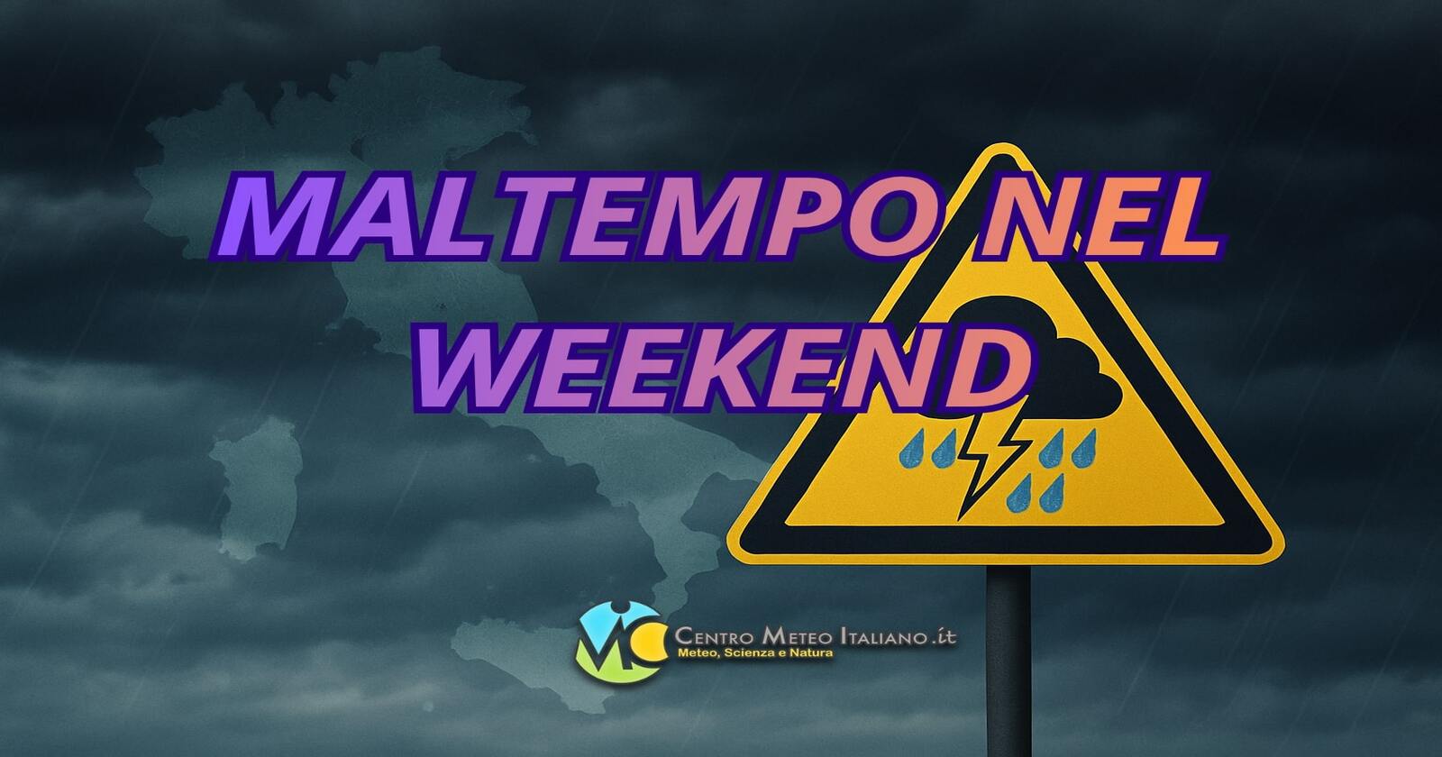 Torna il maltempo nel weekend
