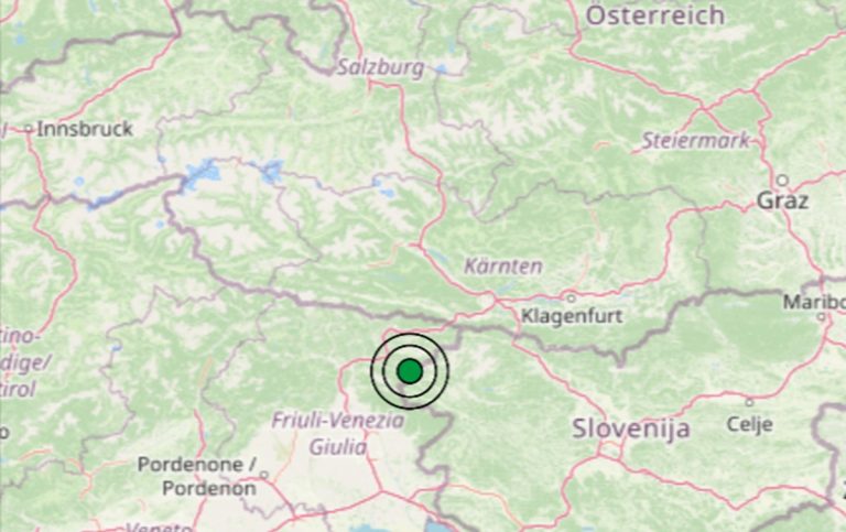 Terremoto oggi in Friuli Venezia Giulia, 19 ottobre, scossa di magnitudo 2.6 in provincia di Udine: dati Ingv