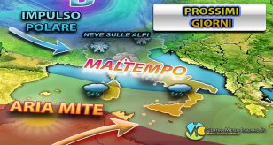 Meteo - L'Autunno entra nel vivo con nuovo impulso di maltempo e rinnovati temporali e possibili nubifragi: i dettagli