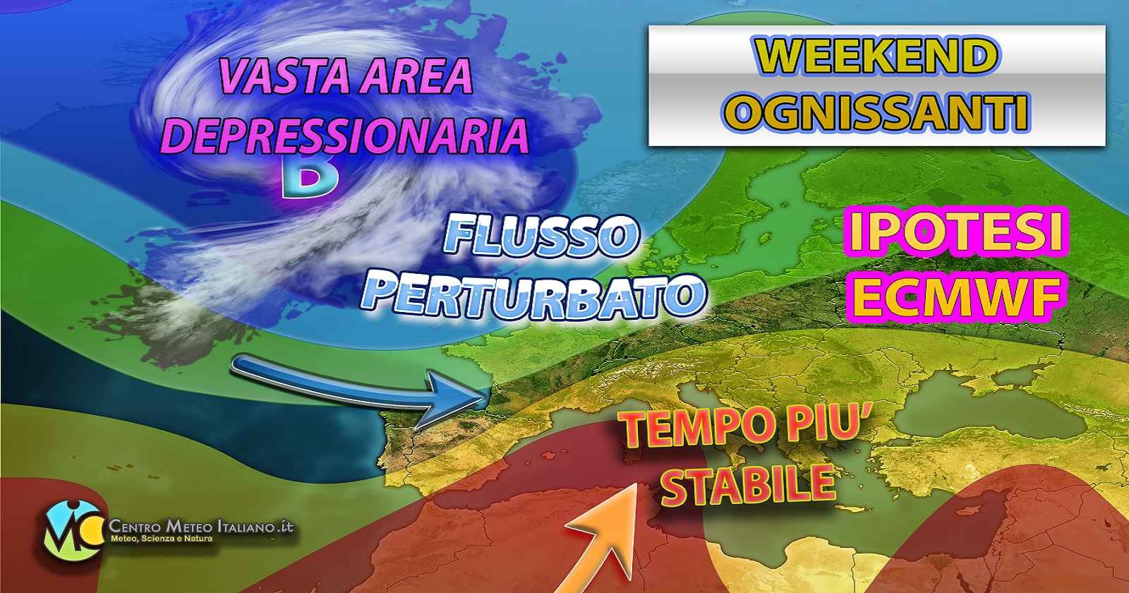 Meteo - Miglioramento in arrivo in Italia per Ognissanti, ma con nuovo peggioramento nella seconda metà del Weekend