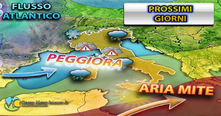 Meteo – Si apre una fase di maltempo sull’Italia con possibili nubifragi fino ad Halloween, i dettagli