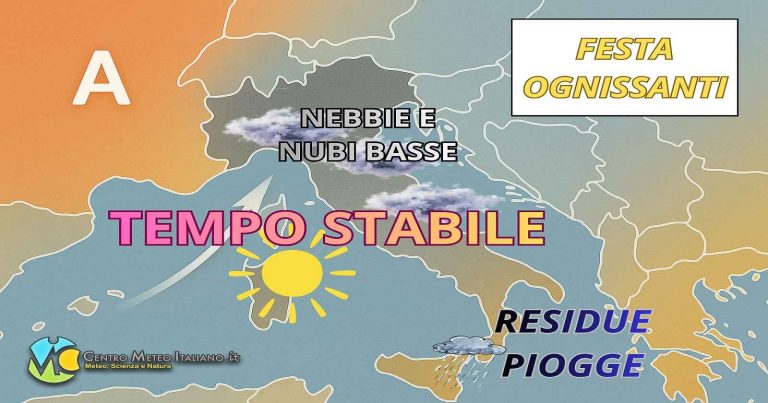 Meteo – Ognissanti stabile con qualche piovasco in Italia, poi peggiora nella seconda metà del Weekend: i dettagli Meteo – Ognissanti stabile con qualche piovasco in Italia, poi peggiora nella seconda metà del Weekend: i dettagli