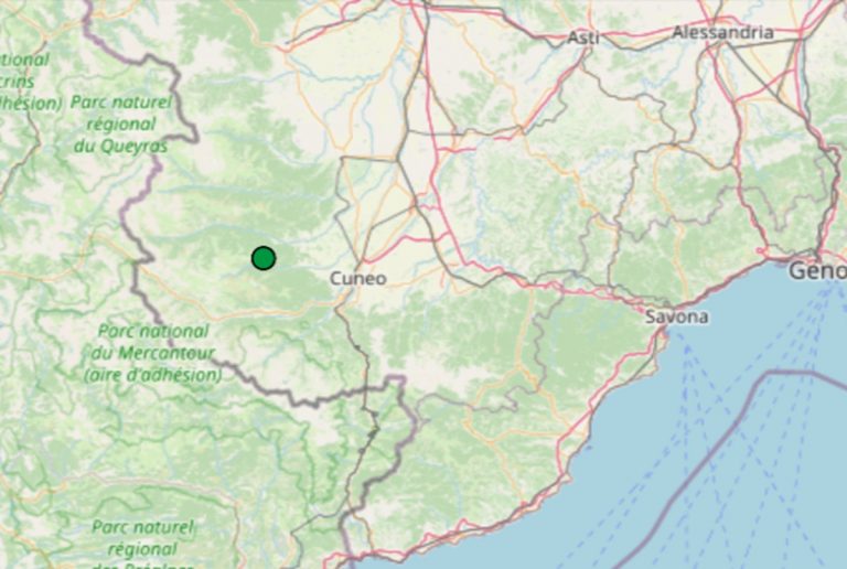 Terremoto oggi in Piemonte, 31 ottobre, scossa di magnitudo 2.2 in provincia di Cuneo: dati Ingv Terremoto oggi in Piemonte, 31 ottobre, scossa di magnitudo 2.2 in provincia di Cuneo: dati Ingv