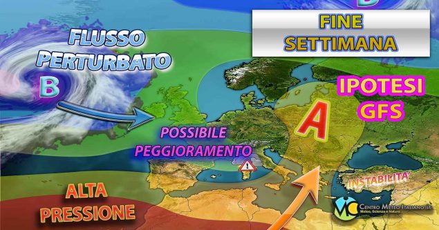 Possibile peggioramento meteo entro il weekend