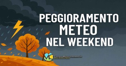 Possibile peggioramento meteo entro il weekend