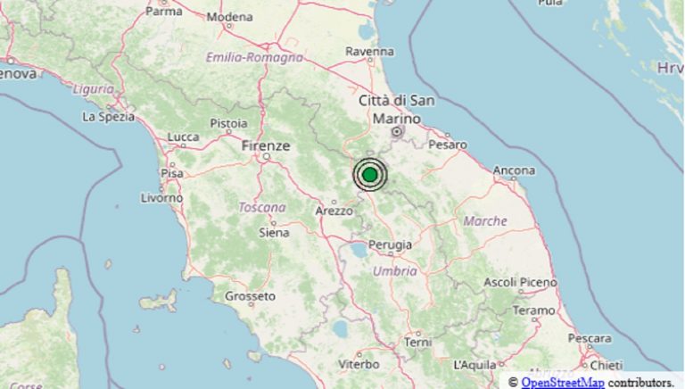 Scossa di terremoto registrata nelle Marche oggi, 4 novembre 2025: epicentro, orario e dati Ingv