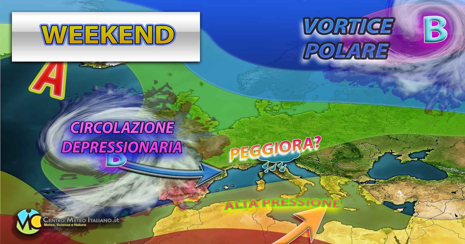 Meteo Italia - cedimento dell'alta pressione non prima del weekend
