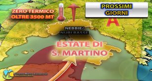Meteo - Estate di San Martino tiene in ostaggio l'Italia anche nei prossimi giorni, con possibili foschie e nebbie