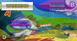 Meteo - Peggioramento in arrivo nel Weekend con piogge, temporali e calo termico: i dettagli