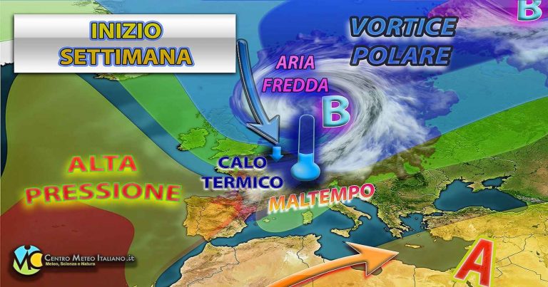 Meteo – L’Autunno entra in scena, la nuova settimana esordisce con maltempo con altro impulso perturbato a seguire