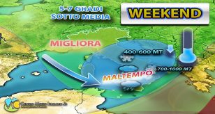 Meteo Italia - weekend con freddo e neve