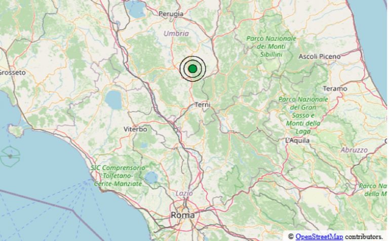 Terremoto oggi in Umbria, sabato 22 novembre 2025: scossa registrata in provincia di Perugia. Epicentro e dati ufficiali Ingv