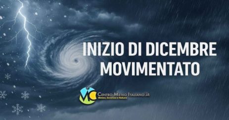 Meteo - Confermata irruzione di maltempo per l'inizio di Dicembre, con neve in montagna: la tendenza
