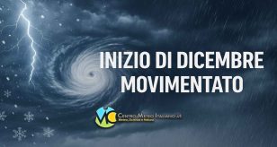 Meteo - Confermata irruzione di maltempo per l'inizio di Dicembre, con neve in montagna: la tendenza