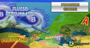 Meteo - Forte maltempo alle porte dell'Italia, tra nevicate e possibili nubifragi: ecco i dettagli