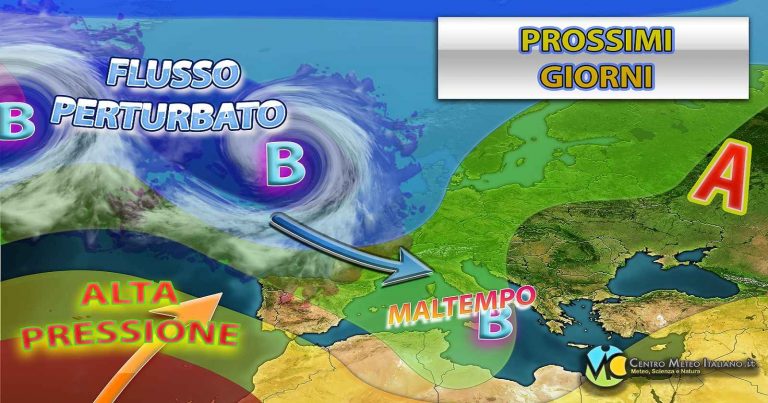 Meteo – Forte maltempo alle porte dell’Italia, tra nevicate e possibili nubifragi: ecco i dettagli