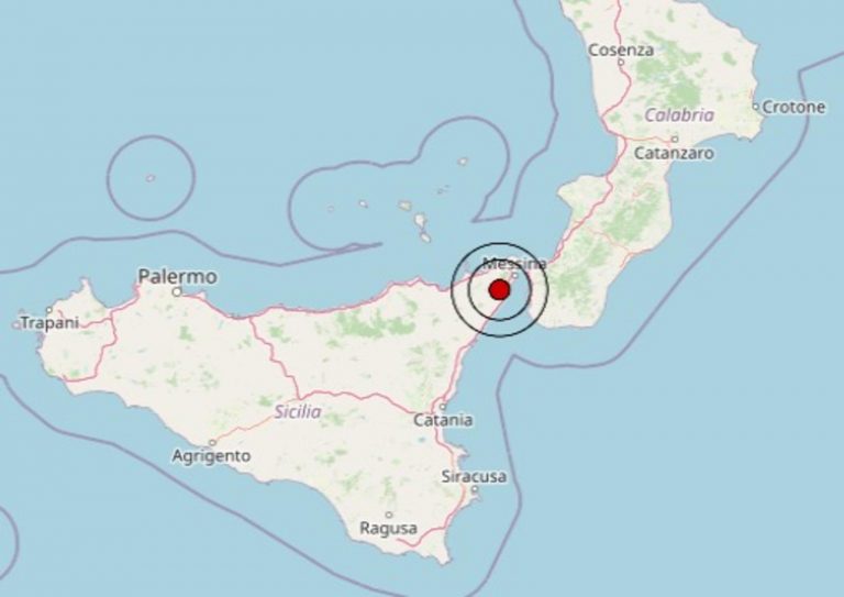Scossa di terremoto avvertita in provincia di Messina: epicentro e dati ufficiali Ingv