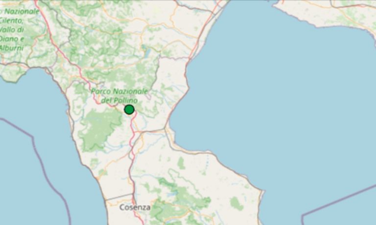 Terremoto oggi in Calabria, 3 dicembre, scossa di M 2.1 in provincia di Cosenza – Dati INGV