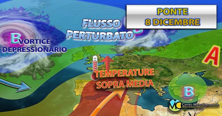 Meteo – Alta pressione in rimonta dal weekend portando stabilità ed anche un rialzo termico specie dall’Immacolata