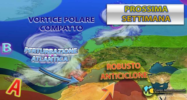 Meteo - Anticiclone staziona sull'Italia nella prima parte della prossima settimana, con nubi in aumento