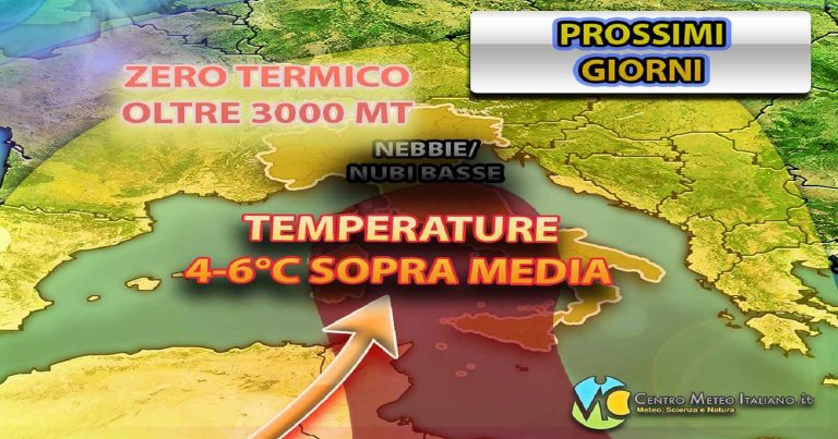 Meteo – Disturbi nuvolosi in aumento con qualche rovescio in arrivo nei prossimi giorni: i dettagli