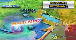 Meteo - Impulso polare in vista con possibili nubifragi e vagonate di neve sulle Alpi: i dettagli