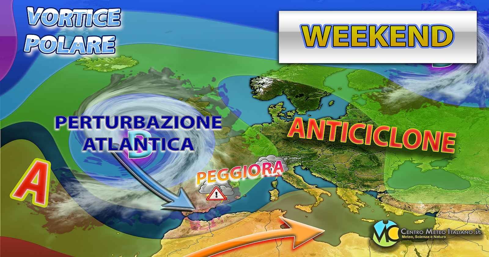 Meteo - L'Italia piomba nuovamente nella morsa del maltempo nel Weekend, con fenomeni anche intensi