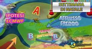 Meteo Italia - maltempo possibile per la settimana di Natale