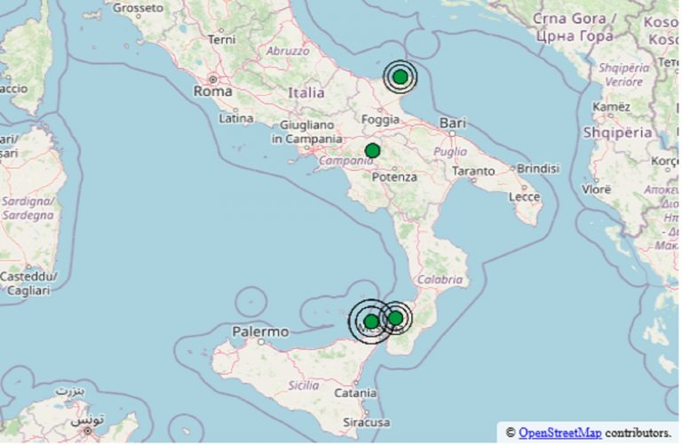 Terremoto in Italia oggi, martedì 23 dicembre 2025: le scosse di giornata