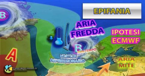 Meteo - Più freddo in arrivo per l'Epifania in Italia, con possibilità di maltempo: ecco la tendenza