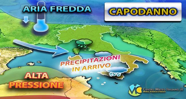 Meteo - Impulso polare in arrivo per Capodanno, con nuovo peggioramento in Italia: i dettagli