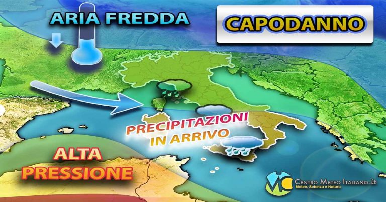 Meteo – Impulso polare in arrivo per Capodanno, con nuovo peggioramento in Italia: i dettagli