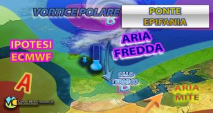 Meteo - Epifania con freddo artico da una parte e maltempo dall'altra, ecco la tendenza
