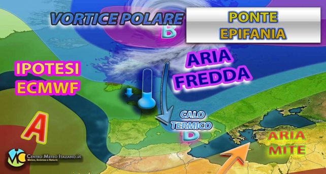 Meteo - Epifania con freddo artico da una parte e maltempo dall'altra, ecco la tendenza