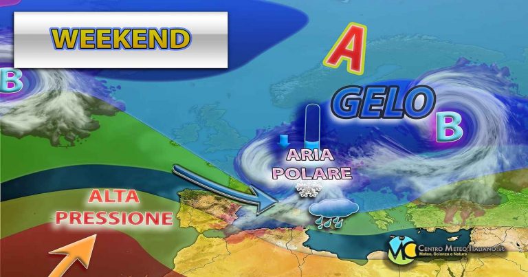 Meteo – Maltempo invernale in arrivo nel Weekend in Italia, con neve a quote medie: ecco dove