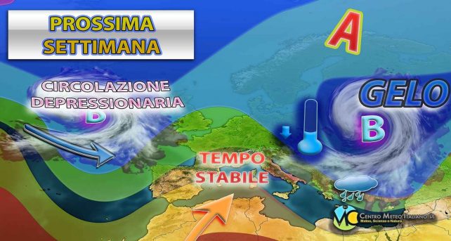 Meteo - Nuova spinta dell'Anticiclone la prossima settimana, con maggiore stabilità e temperature in aumento