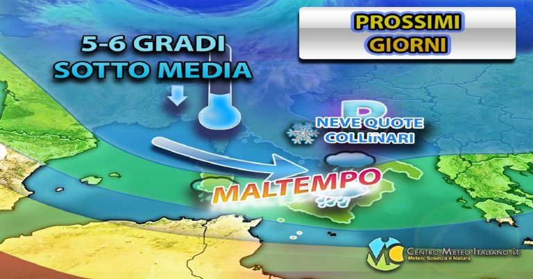 Meteo Italia – freddo e neve si muovono sul Mediterraneo ma con la prossima settimana torna l’alta pressione